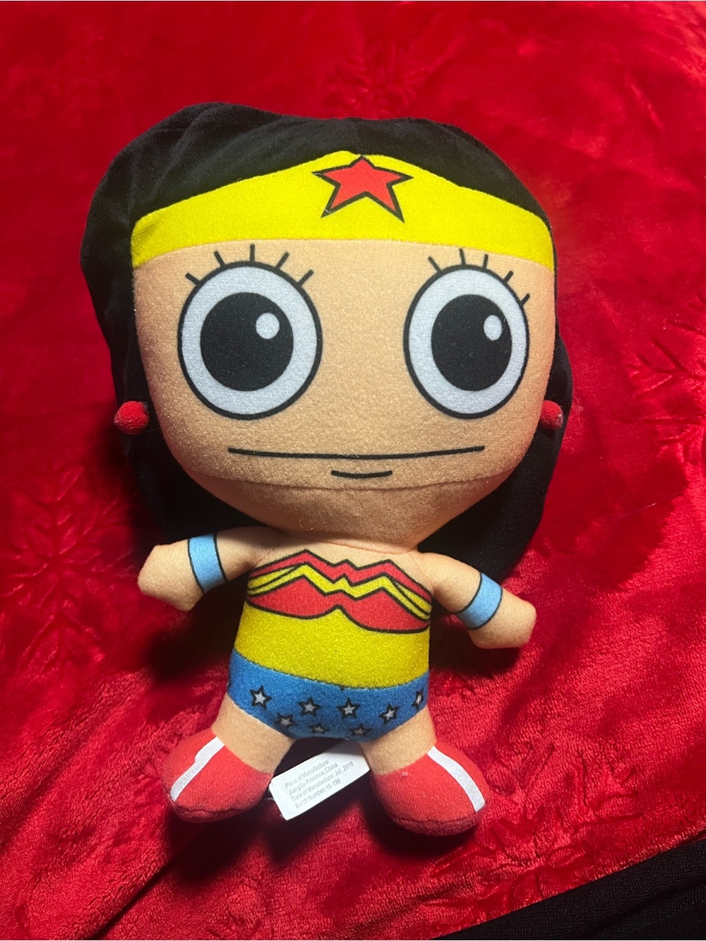 DC Comics Wonder Woman Plush in Yellow, Red, Blue, Black